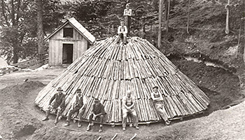 Rundmeiler um 1920